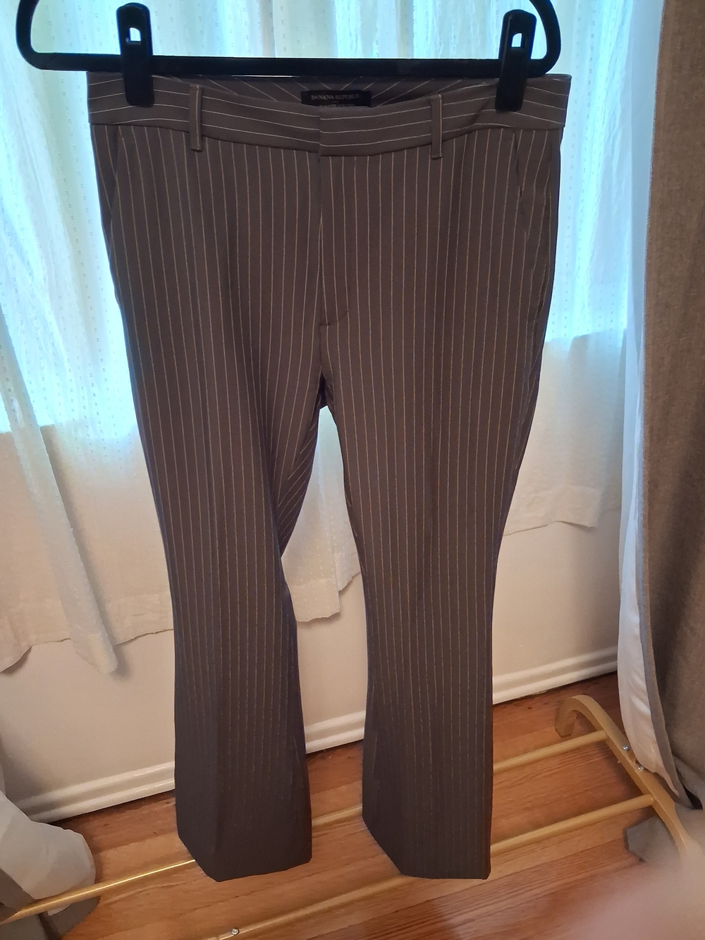 Pinstripe Dress Pants in Gray Size 4